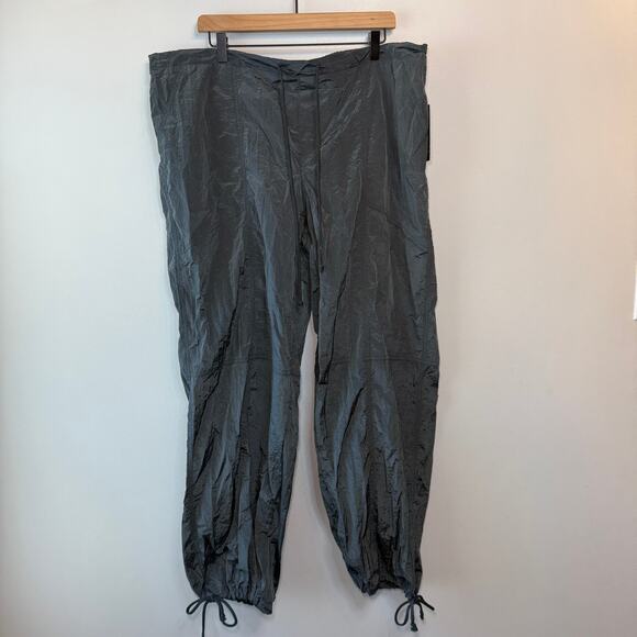 Wild Fable Women's Drawstring Parachute Pants Dark Green Size X-Large - Picture 1 of 10